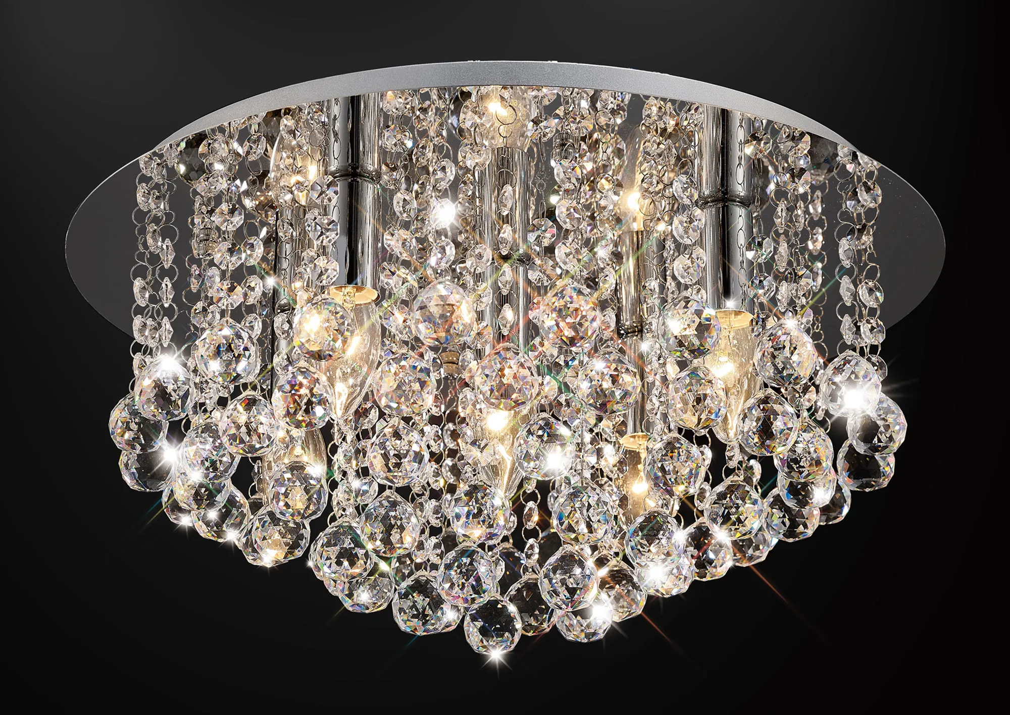 Acton Crystal Ceiling Lights Deco Flush Crystal Fittings Acton Crystal Ceiling Lights Deco Flush Crystal Fittings